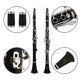 thumbnail image 4 of Clarinete Glory GLY-PBK profesional de ebonita en si bemol con 10 lengüetas, 4 of 9