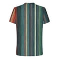 thumbnail image 4 of Zylanna Men's T-Shirts Tee, Crew Neck Summer Short Sleeve Striped Fashion Tops for Mens Navy, 4 of 5