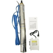 4" Electric Deep Well Pump Submersible Borehole Pump 32.8ft Line Length 110V