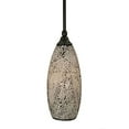 thumbnail image 1 of Toltec Lighting Stem Mini Pendant With Hang Straight Swivel Shown In Matte Black Finish With 5.5 Black Fusion Glass, 1 of 1
