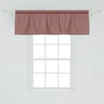 thumbnail image 2 of Ambesonne Retro Window Valance, Cutrvy Wavy Lines Dark Tile, 54" X 18", Burgundy White, 2 of 3