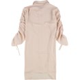 thumbnail image 2 of bar III Womens Ruched Tunic Blouse, Pink, XX-Small, 2 of 3