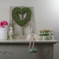 thumbnail image 2 of Northlight Lighted Floral Gnome Figure with Knitted Hat - 17" - Green and Cream, 2 of 5