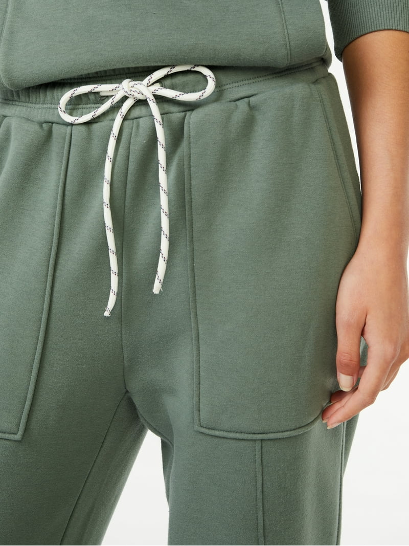 Free Assembly Women's Patch Pocket Sweatpants, 25” Inseam