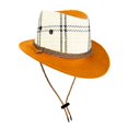thumbnail image 2 of Unisex Adult Straw Cowboy Hat Small Brim Western Rope Decor Adjustable Chin Strap Summer Cap for Outdoor Travel and Vacation and Beach Trips Yellow One Size, 2 of 5