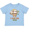 thumbnail image 3 of Inktastic Sloth I Love My Oma Boys or Girls Toddler T-Shirt, 3 of 5