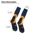 thumbnail image 2 of Daiia Sports Socks 2025 Happy New Year 6 Printed Novelty Crew Socks for Men Women Knee High Socks Cotton Socks Soft & Breathable Support Unisex Socks, 2 of 9