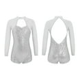 thumbnail image 3 of iiniim Kids Girls Sequin Sparkly Hollow Back Gymnastic Leotard Dancewear, 3 of 7