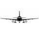 thumbnail image 1 of Wosthever Avión negro decoración avión vinilo pared pegatina calcomanía arte dormitorio avión Artesanía negro 100*32cm Wosthever JJ16376-02, 1 of 6