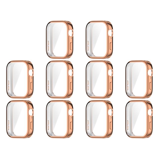 Funda TPU Protectora Parachoques Suave para Huawei Watch Fit 3 (oro Rosa)