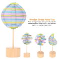 thumbnail image 4 of Solid Wooden Rotating Lollipop Fischer Series Creative Ornaments Decompression Toys Decompression Artifact Gyro, 4 of 8