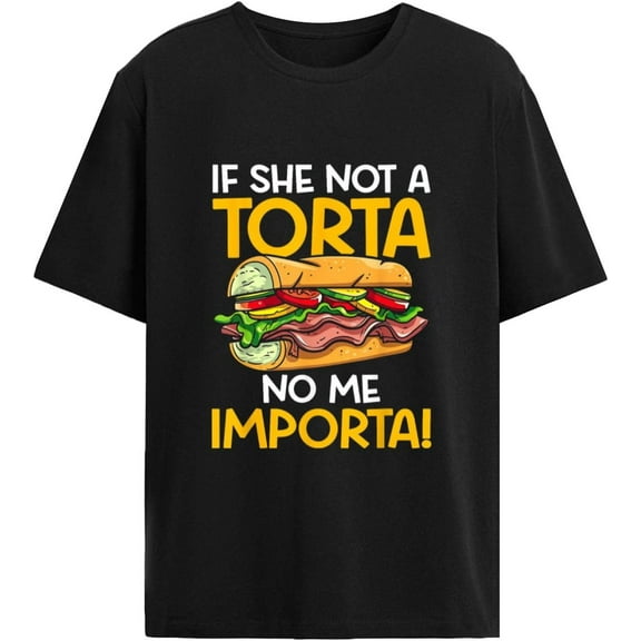 Premium model-Unisex-100% cotton-If she not a Torta no me importa 2pcs tee Shirts Set for Women Fashion