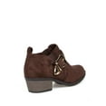 thumbnail image 3 of Mark and Maddux Chunky Heel Women's Buckle Booties in Brown, 3 of 3