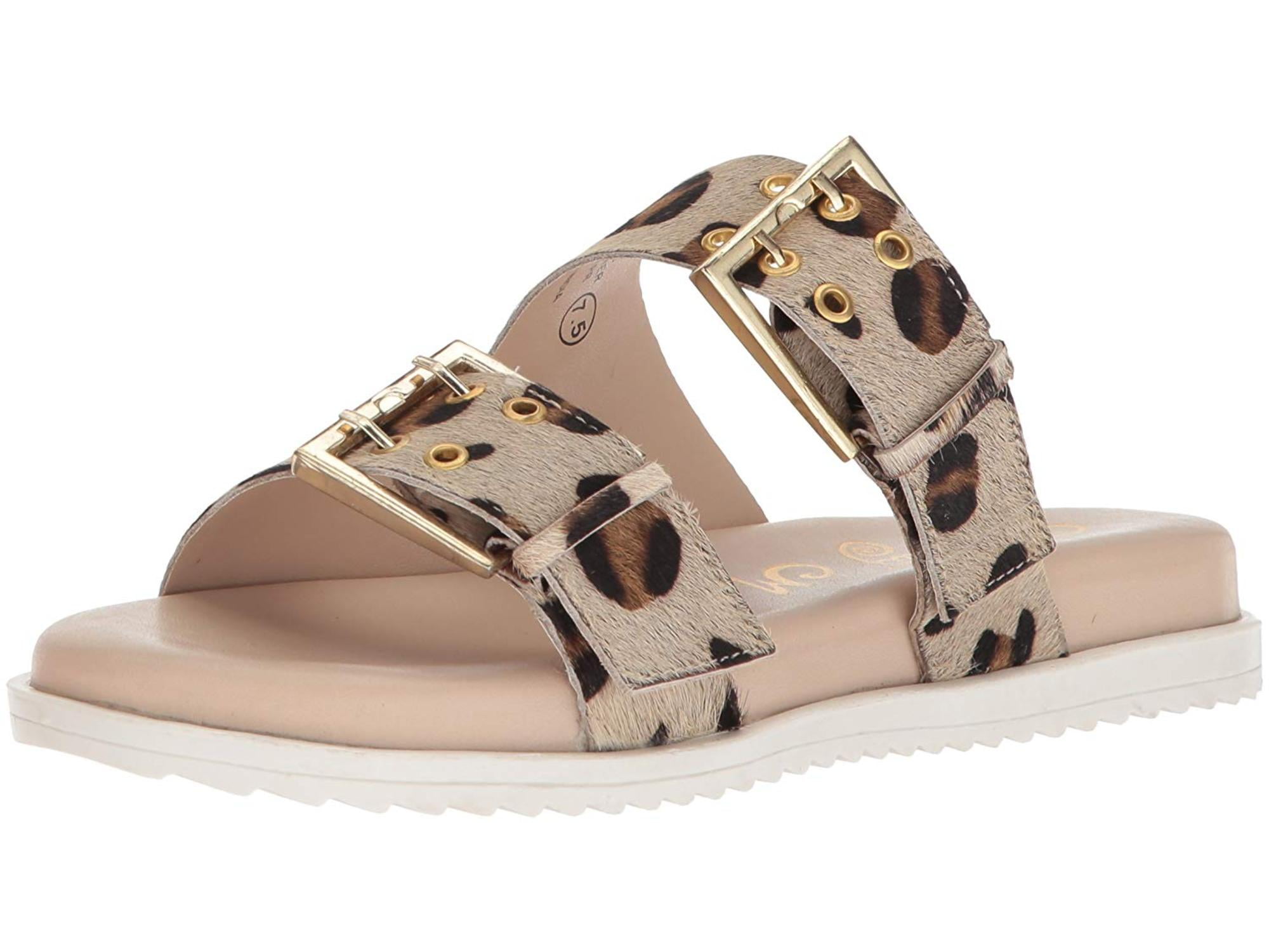 naughty monkey leopard sandals