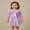 Purple, variant on Toddler Girl Birthday Outfit Letter Embroidery Short Sleeve Crew Neck Tops with Colorful Tulle Skirt 2 Pcs Set