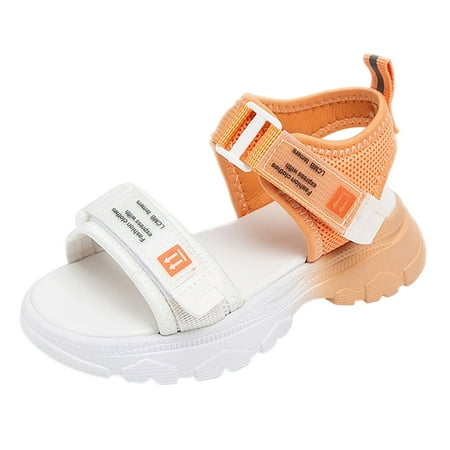 

Children Shoes Platform Sandals Color Matching Soft Sole Beach Sports Sandals House Shoes for Kids