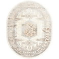 thumbnail image 2 of Rugs.com Highbury Collection Rug – 8' x 10' Oval Ivory Medium-Pile Rug Perfect For Living Rooms, Large Dining Rooms, Open Floorplans, 2 of 6
