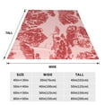 thumbnail image 3 of Sikiie Red Meat Ultra-Soft Micro flannel Blanket Luxury All Seasons Warm Blanket for Bedding Sofa and Travel (4 sizes)-50"x40", 3 of 7