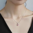 thumbnail image 6 of SFTING 925 Sterling Silver Classic Elegantly Solitaire Pendant With 1CT Cubic Zirconia Necklace Gift for Women Wife Mom, 6 of 9