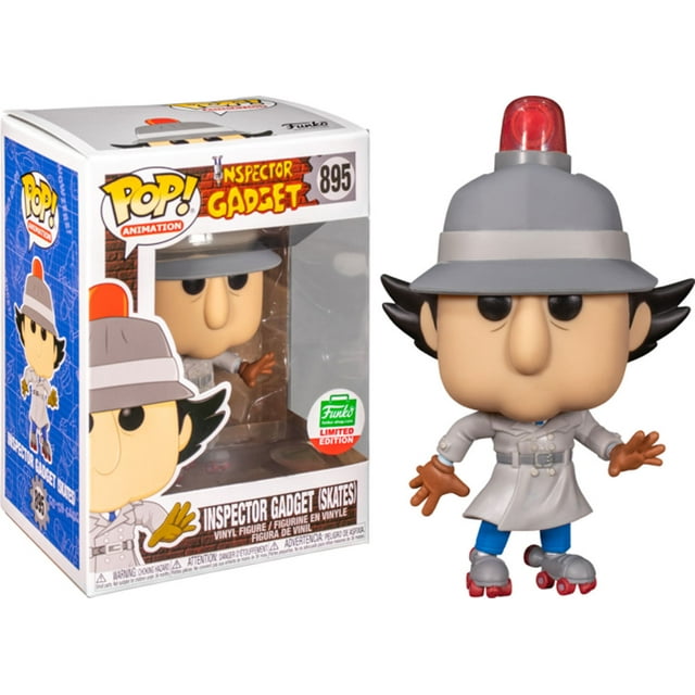 Pop! Animation Inspector Gadget Figurine Articulée 3.75 Pouces Exclusive - Patins Inspector Gadget #895