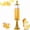 Gold, variant on 3L Drink Tower Beer Tower Beverage Dispenser with Built-In Ice Column & Colorful LED Lights, Clear Drink Dispenser Keeps Beverages Ice Cold,Great for Home Bar Party Game Day