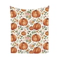thumbnail image 2 of npkgvia Throw Blanket,Living Room Curtains,Thanksgiving Pumpkin Maple Leaf Printed Flannel Fall Blanket, Decorative Couch, Sofa, Travel, Lap, Bed Throw Blanket,Accessories,Clearance, 2 of 4