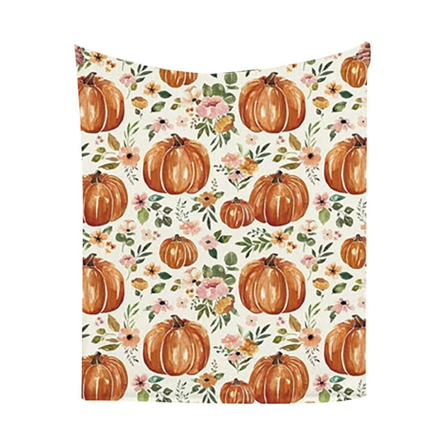 51x59 Inch Cooling Blanket Spring Summer Throw Blankets Fall Pumpkin Couch Throws Blankets Blanket Throws for Couch Lightweight Decorative Throw Luxury Home Decor for Couch Sofa Bed Chair