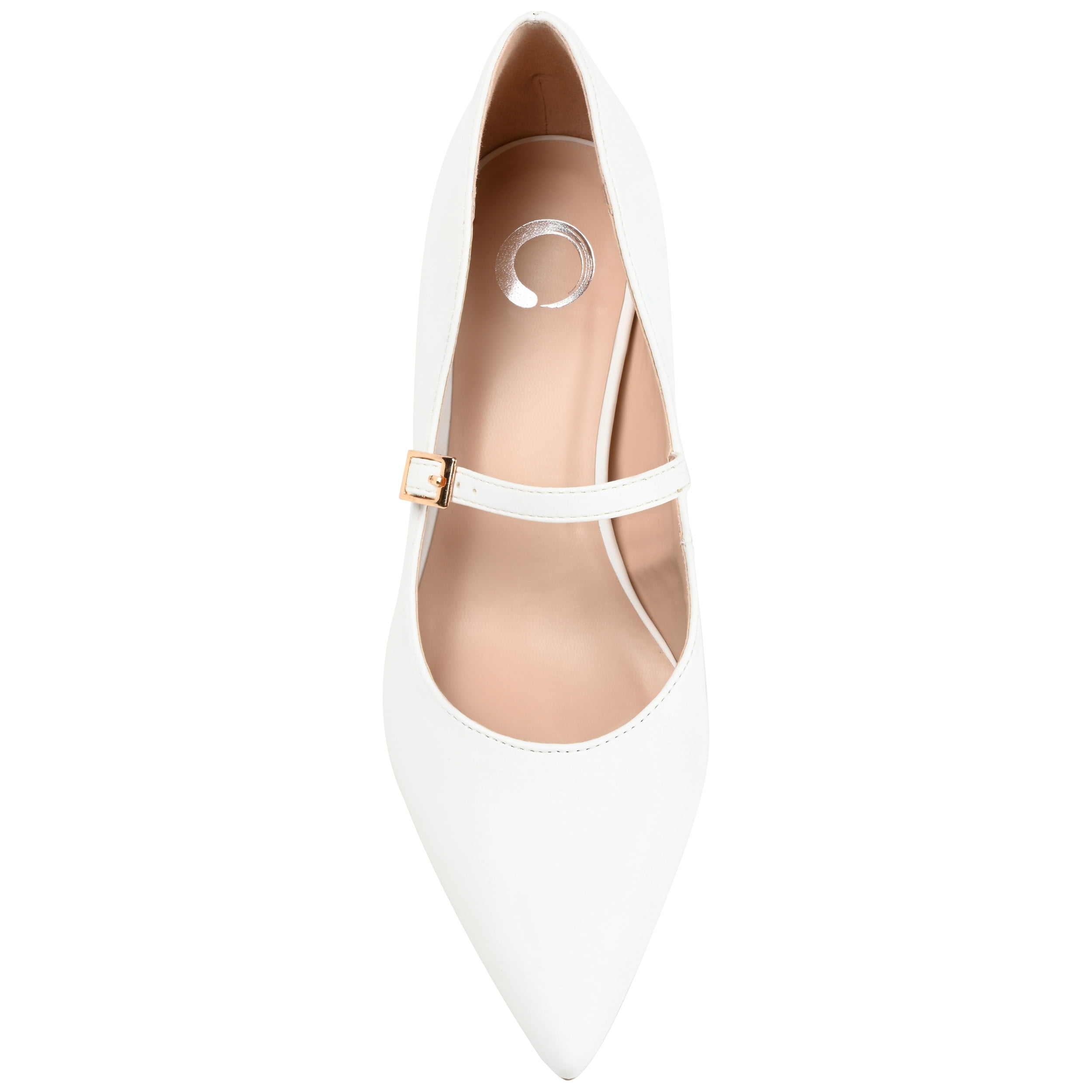 Journee Womens Manza Kitten Heel Mary Jane Pointed Toe Pumps, Widths Available
