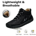 thumbnail image 2 of Mens Casual Nude Boots Lightweight Outdoor Work Boots Non-slip Comfortable Hiking Sneakers Fashion Retro Black 7.5 US, 2 of 7