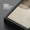 thumbnail image 5 of HFDF Canvas Print Wall Art Semi-Abstract Neutral Toned Shapes Illustrations Digital Art Modern Art Decorative Multicolor Rustic Minimal for Bedroom - Black 16x20inch Framed, 5 of 6