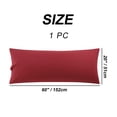 thumbnail image 6 of PiccoCasa 1Pc Silky-Soft 1800 Microfiber Long Body Pillowcase, King Wine 20"x60", 6 of 7