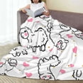 thumbnail image 6 of Sikiie Alpacas and Hearts Ultra-Soft Micro flannel Blanket Luxury All Seasons Warm Blanket for Bedding Sofa and Travel (4 sizes)-40"x30", 6 of 7