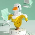thumbnail image 5 of NWJ Mini Character Building Blocks Set – DIY Banana & Goose Cartoon Brick Models, Funny Desktop Decor & Gift Toy for Kids, 5 of 5