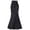 Black, variant on HGIEYS Women Gothic Victorian Fishtail High Waist Long Maxi Skirt - Lace-up Ruffle Graphic