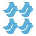 thumbnail image 1 of 4 pares de calcetines con dedos completos, unisex, antideslizantes, adhesivos, cinco dedos, para ejercicio deportivo, yoga, ajuste diario, azul cielo, 1 of 1