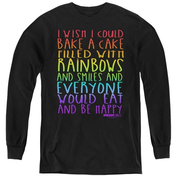 Mean Girls - Rainbows And Cake - Youth Long Sleeve Shirt - Large