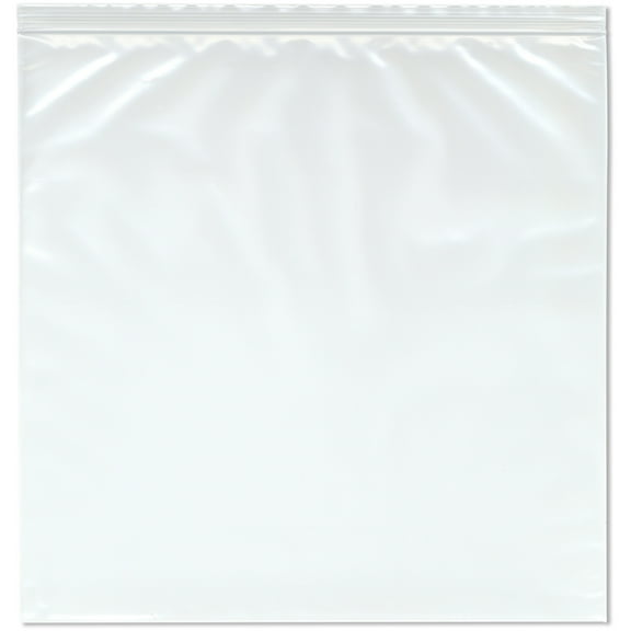 Plymor 16" x 16" (Pack of 50), 4 Mil Heavy Duty Zipper Reclosable Plastic Bags