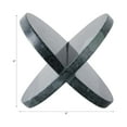 thumbnail image 4 of Modern Decorative Marble X-Form Shape Object Sculpture - Stylish Ornaments Home Decor and Coffee Table - Elegant Shelf, Bedroom, Office Accent, Bathroom, and Living Room Decor - 8", Green, 4 of 13