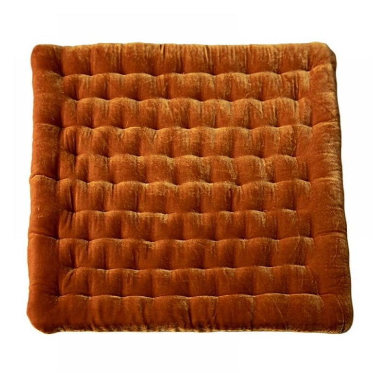 1pc Solid Square Seat Cushion, Plush Chair Seat Cushion Non Slip Chair Pad Square Flannel Fart Pad Soft Thin Pillow for Home Decor Garden Party Dining