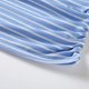 thumbnail image 3 of Camisetas de maternidad de manga corta y larga con cuello en V, camisetas cómodas para embarazadas para mujer, talla XL, rayas azules y blancas, 3 of 5