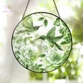 thumbnail image 2 of Hummingbird Stained Glass Suncatcher,Toile De Jouy Hummingbird Window Hanging, Bird Wall Art,Gifts for Mom,Memory Sympathy Gift,Indoor Decor 4344731994 3354, 2 of 3
