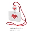 thumbnail image 2 of WEUVEB Tarjetas De Identificación Con Lanyard Rojo Para Oficina Con Retráctil, 2 of 8