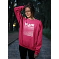 thumbnail image 2 of Black Whyte Techno Style Sweatshirt Women -Image by Shutterstock, Female 5X-Large, 2 of 4