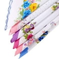 thumbnail image 5 of 20Pcs Cotton Handkerchiefs, Soft Pocket Handkerchiefs for Women, Vintage Floral Print Handkerchief, 20 Non-Duplicate Sample Handkerchiefs, Wavy Shaped Edge, Multi-Color, 5 of 6