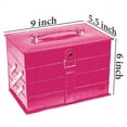 thumbnail image 4 of SHANY All In One Makeup Set, 67 Colors Eyeshadow, Blushes, Face Powder, Lipstick , Eye liners, Make up Pencils and Cosmetics Mirror - Makeup Kit With Reusable Beauty Organizer Train Case  - Pink, 4 of 5