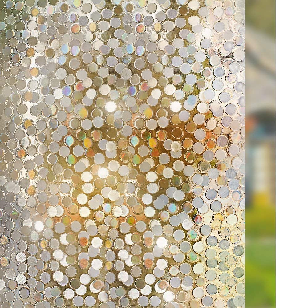 Rabbitgoo No Glue Privacy Window Film Decorative Window Film Static