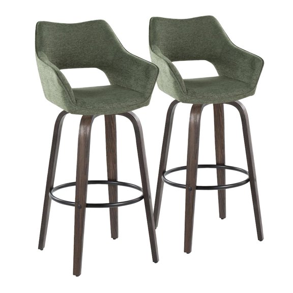 LumiSource Mustang 30" Fixed-Height Barstool - Set of 2