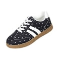 thumbnail image 2 of Polka Dot Sneakers Women Lace Up Flat Sneakers Low Profile Round Toe Dotted Sneaker Ladies Casual Dressy Sporty Shoes Daily Walking Soft Comfy Outdoor Footwear, 43, 2 of 5