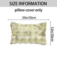thumbnail image 7 of REGALWOVEN Pack of 2 Soft Fluffy Pillow Case Modern Cozy Plush Decorative Throw Pillow Covers for Living Room Bedroom Sofa Green 20" x 12", 7 of 7