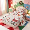 thumbnail image 2 of Manfei Vintage Winter Snow Twin Sheets,Western Xmas Festive Bedding,3pcs,1 Flat Sheet,1 Fitted Sheet and 1 Pillowcase, 2 of 6